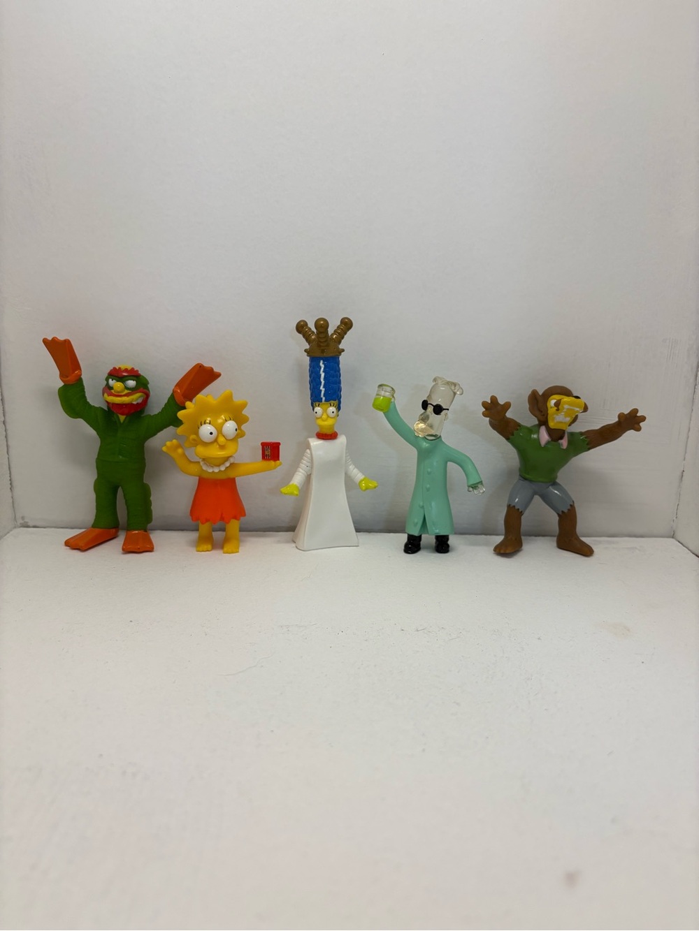 2001 Burger King The Simpsons Treehouse Horror Creepy Classics Figures Lot of 5